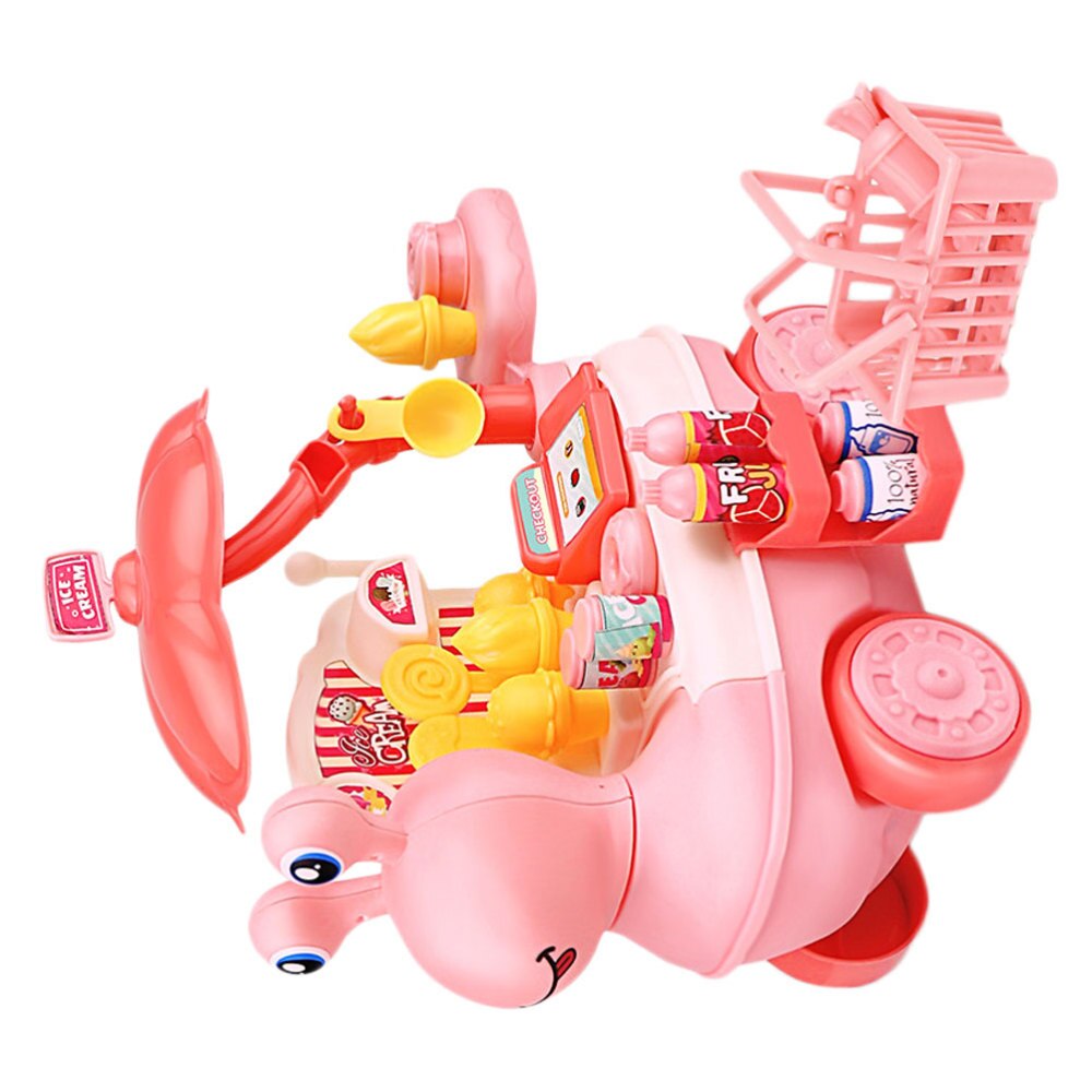 Kid Keuken Diy Keukengerei Speelgoed Kinderen Kookgerei Kid Slak Vorm Kunstmatige Ijs Snoep Winkelwagen Speelgoed Set