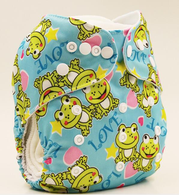 Wasbare babyluierhoes waterdicht cartoon meerdere stijlen babyluiers herbruikbare luiers maat s, m en l verstelbaar