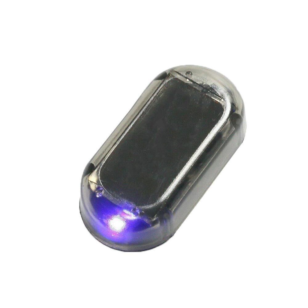 Alarma simulada de energía Solar, luz de advertencia LED intermitente, antirrobo, luz de advertencia roja/azul, T7L8, , 1 ud.: Azul