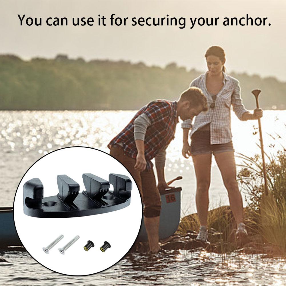 for Kayaks Canoes Boats tether seat Mooring splint Kayaks Zig Zag Cleat Non-slip Canoe Anchor Trolley Kit