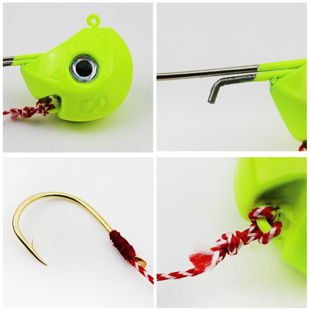 Iso jigi vieheet 40g 60g 80g 100g metallipää jigit kalastuskoukut yksikoukulla pesca tarvikkeet vene merikalastusvälineet