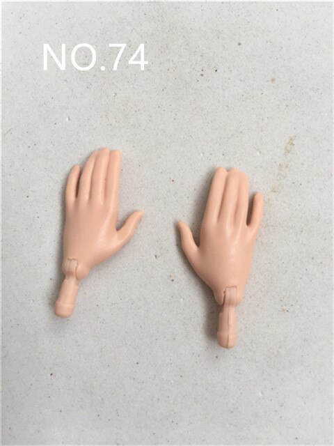 Original remplacement poupée mains pieds multi-articulations poupée corps accessoires blanc Beige marron mâle femme poupée pièces: no.74 hands