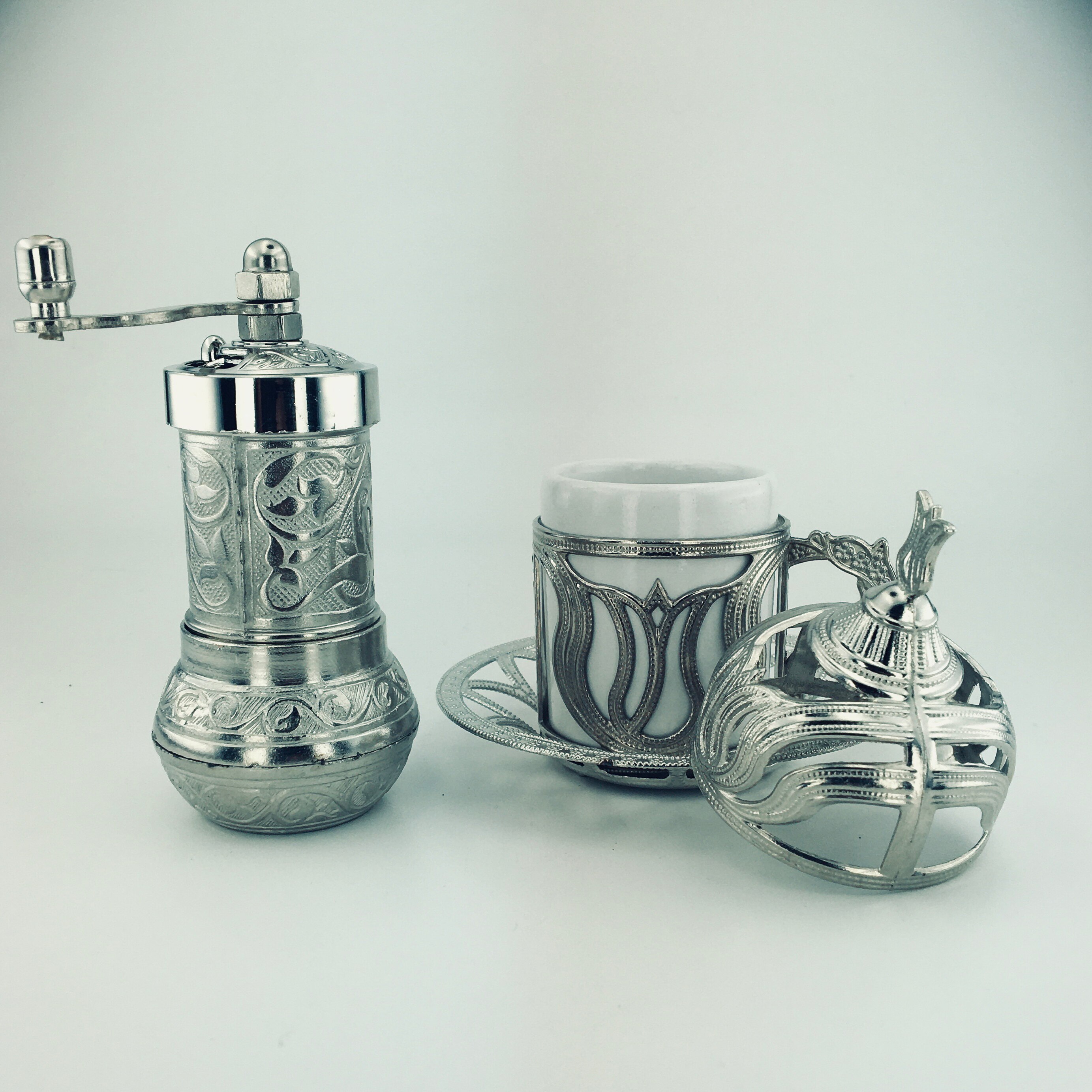 Koffie Zout Peper Koffie Spice Hand Molen Molen Traditionele Decoratie Metalen Turkse Made