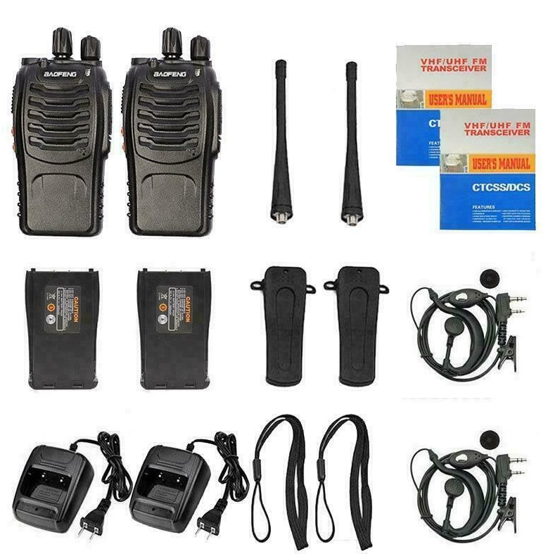 Baofeng BF-888S 2 Stuks Vhf/Uhf Fm Transceiver Oplaadbare Walkie Talkie Twee Zintuigen 2-Way Ham Radio Comunicador 888S Baofeng