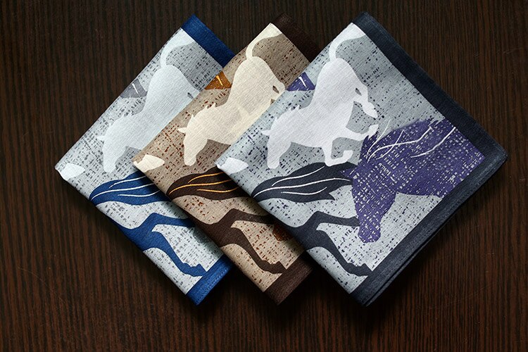 Mouchoirs en coton japonais de bonne , mouchoir de poche pour hommes, mouchoir carré à poche fine de 53x53cm
