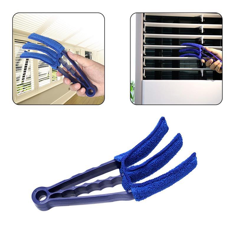 Window Blinds Cleaning Brush Microfiber Air Conditioning Duster Cleaner Removable Venetian Blind Blade Cleaning Cloth Washable