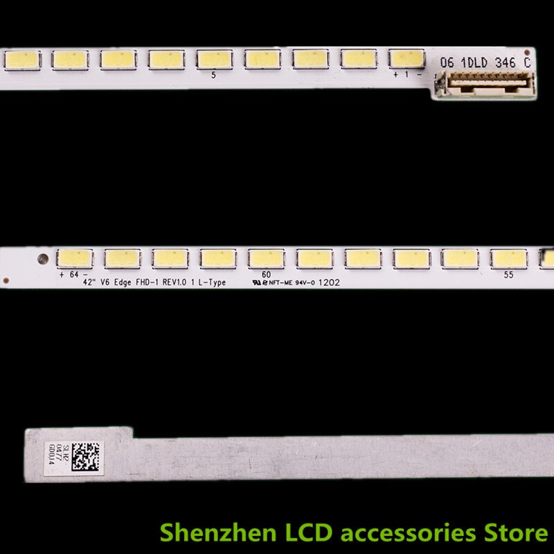 42Inch Aluminium 100% Lcd Tv Backlight Bar Skyworth 42E96RA 42E92RD V6 Rand FHD-1 REV1.0 1R1L 0374A 3V 64LED 548Mm