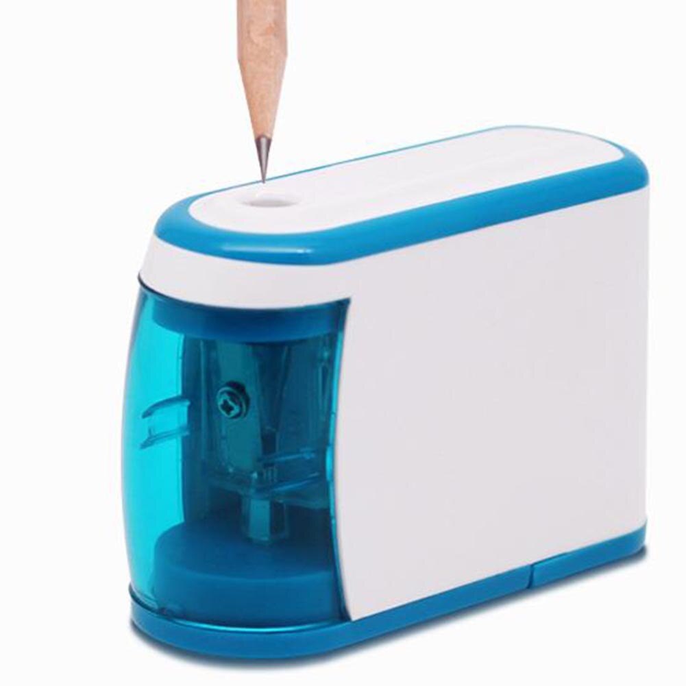 Electric Automatic Pencil Sharpener Safe Student Helical Steel Blade Sharpener for Artists Students School Office Stationery