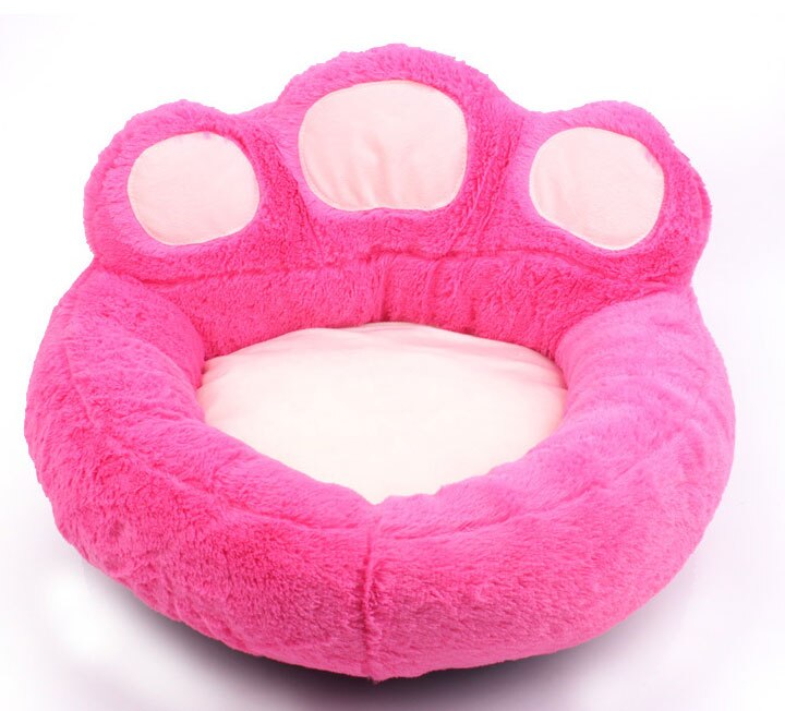 Cama cálida para mascotas, nido de Material suave para perros y gatos, sofá para cachorro, accesorios para invierno: pink / S 40X45 cm