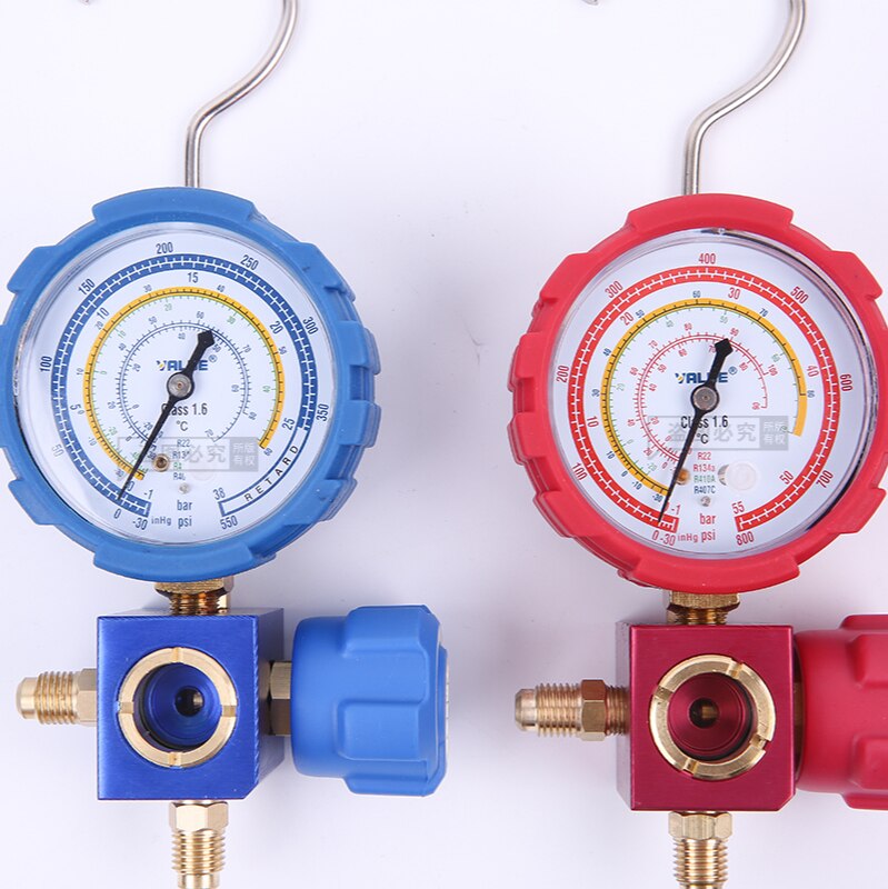 VALUE VMG-1 High and Low Pressure Single Meter Valve Refrigerant Pressure Gauge Refrigerant Fluoride Meter hvac tools
