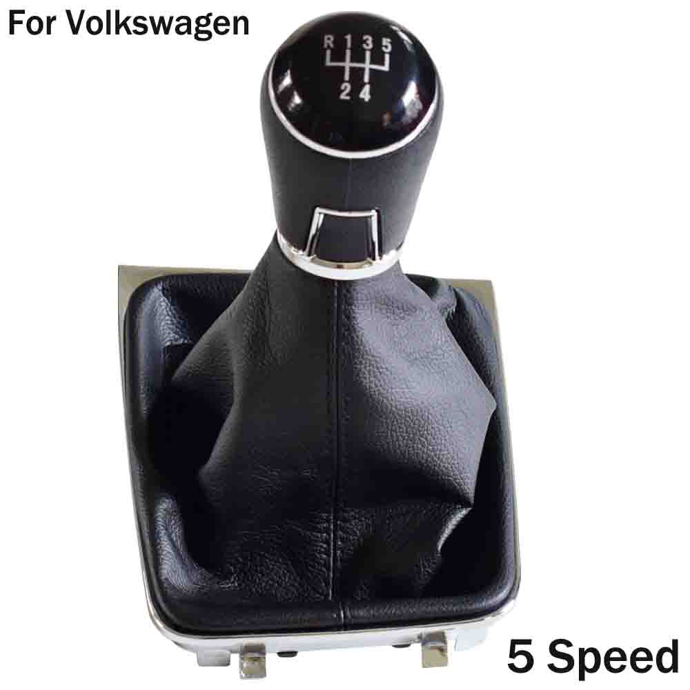 Til volkswagen golf 7 mk7 5 6 gear gearskifte komplet bil manuel stangskifterhåndtag håndbold støvtæt dæksel: 5 hastigheder