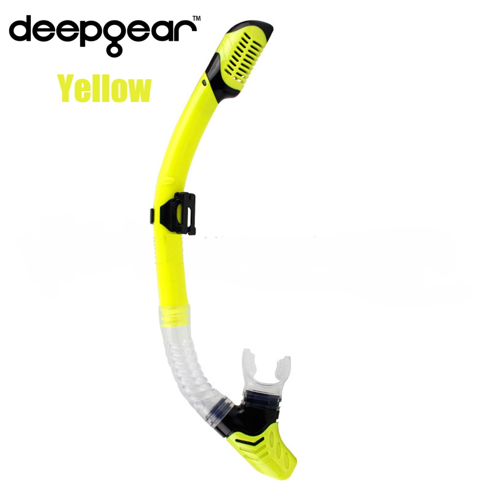 DEEPGEAR Dry snorkel Watersplash diving snorkels for adult diving and swimming Silicone snorkel swimming diving snorkel gears