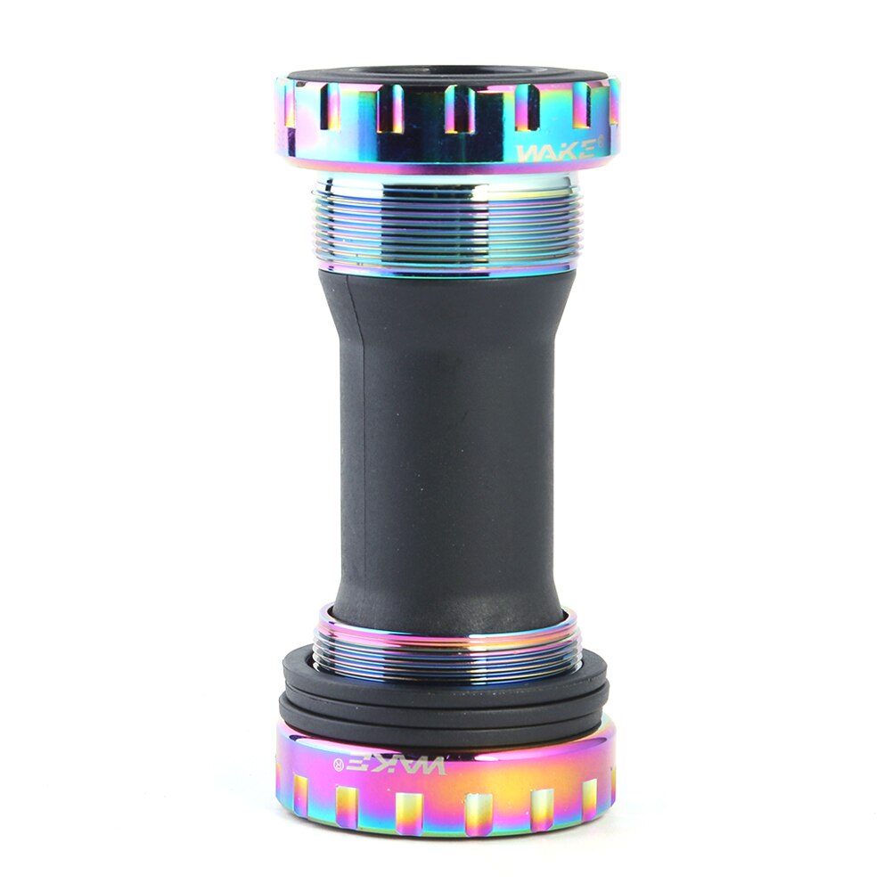 WAKE BB-01 Bicycle Bottom Brackets Bicycle MTB Road Bike Aluminum Alloy Press Threaded Fit Axis Bicycle Parts Accessories: MULTI