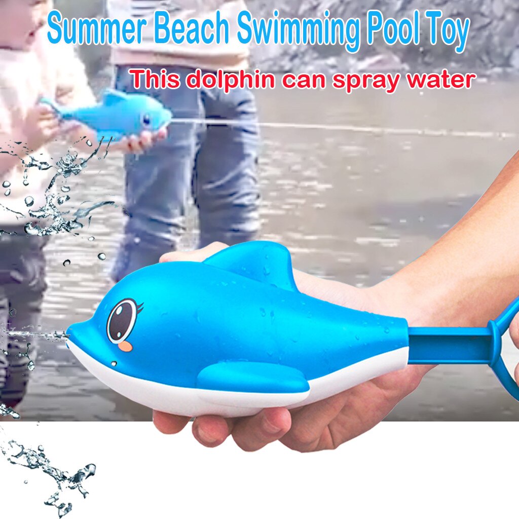 Wasser pistool Sommer Strand Schwimmen Schwimmbad Spielzeug Glücklich Wasserwerfer Für freundlicher Spielzeug Nette Delfin geformt Wasser sprühen bebe