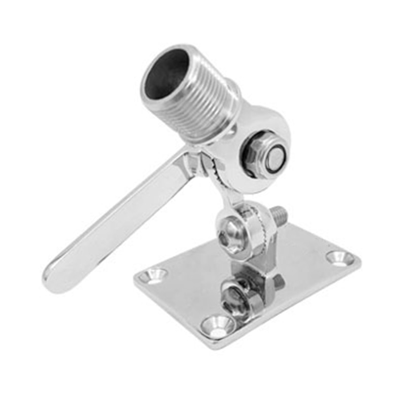 Marine vhf antenne justerbar base mount til båd 316 rustfrit stål passer 1 inch marine antenne