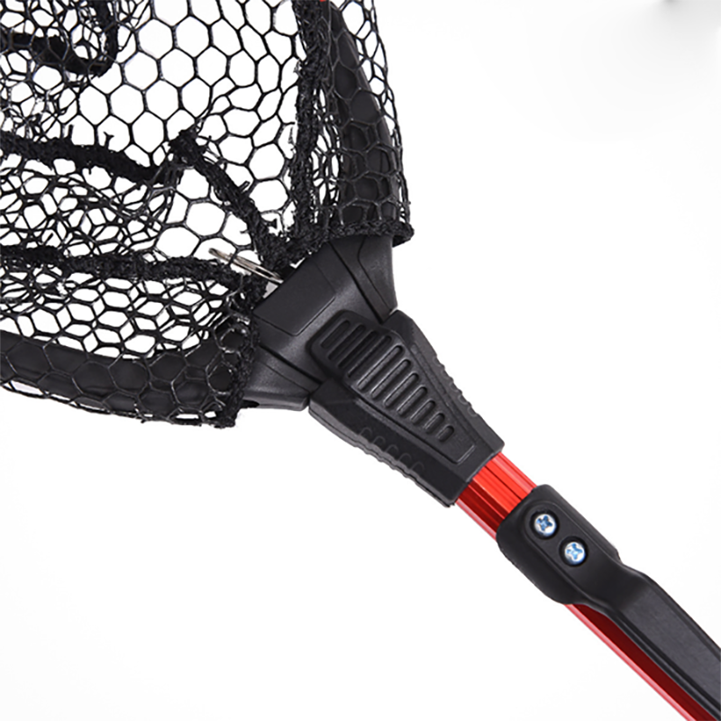 Folding Fishing Net Retractable Fishing Brail Blue Soft Rubber Landing Net Eva Handle Fly Cheap Fishing Nets Fishing Nets Tools