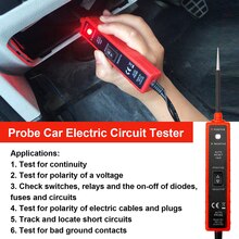 Thenew 6-24V Dc Auto Elektrische Circuit Tester Voertuig Diagnostische Testen Tool Digitale Spanningstester Met Korte-circuit Bescherming