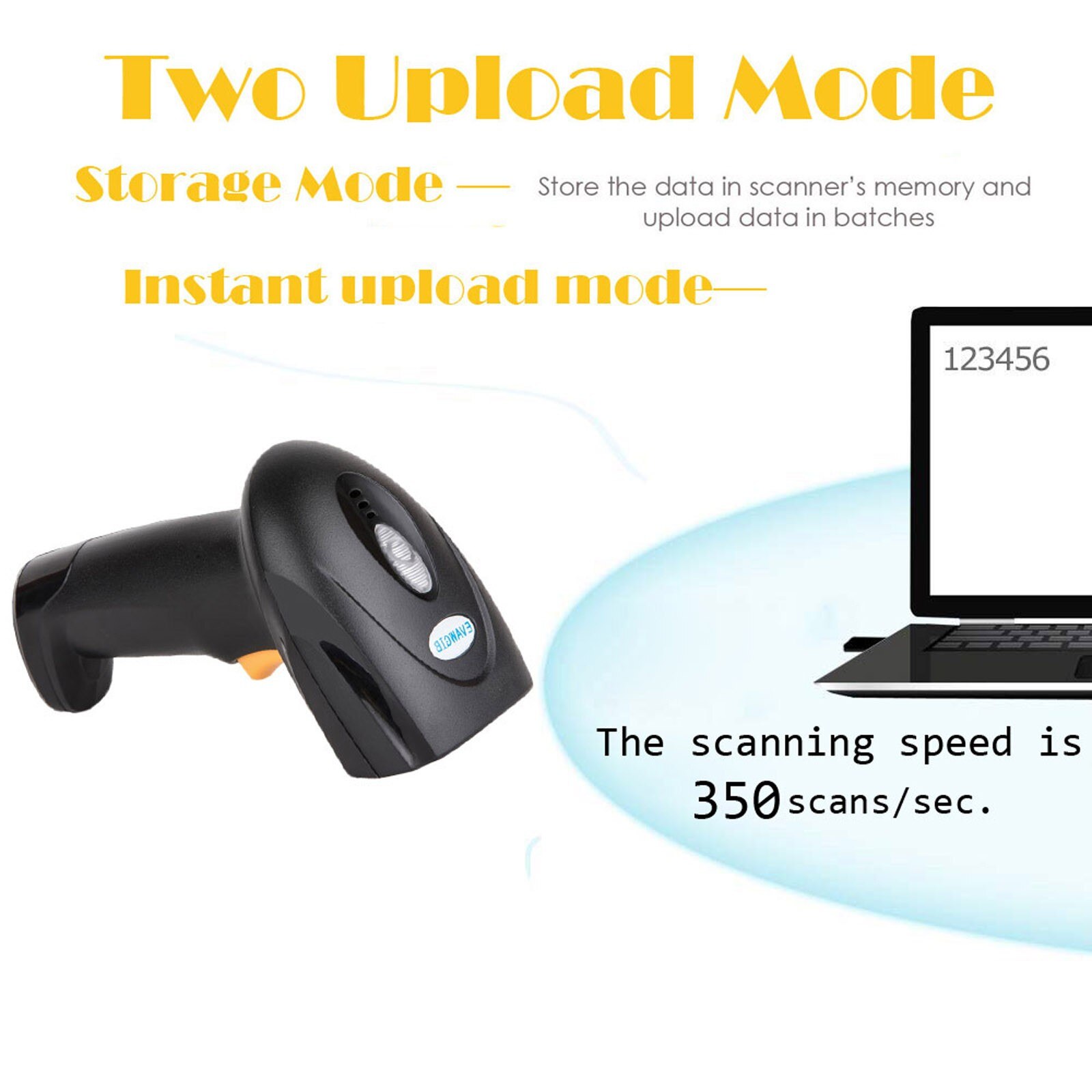 328 Ft Wireless 2d Barcode Scanner Und H2wb Bluetooth 1d/2d Qr Bar Code Reader Unterstützung Handy Ipad handheld Reader #3