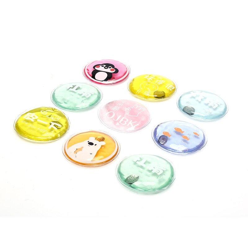 Transparent Mini 1PCS Winter Reusable Gel Hand Warmer Cute Funny Word Print Instant Heating Pack Warmer