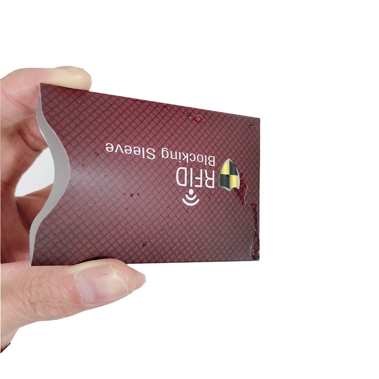 5 pcs anti-RFID scanning Sleeve Credit RFID Card Protector Anti-magnetic Aluminum Foil Portable Card Holder waterproof