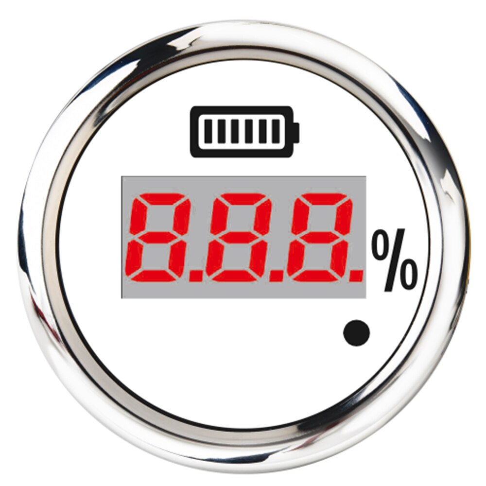 52mm ampèremeter, waterdichte digitale ampèremeter voor auto, boot, motor, motorfiets, ampèremeter, 316 roestvrijstalen ampèremeters