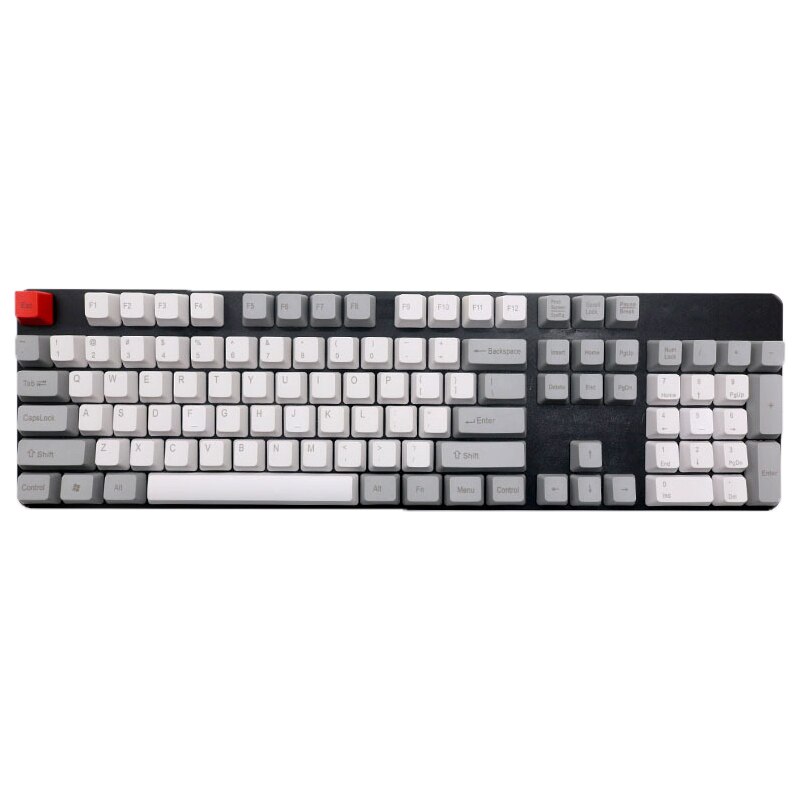 Keycaps Mechanical Gaming Keyboard Keycaps 108 keys Pbt Keycaps For Cherry Keycaps Set Key cap Keyboard caps: Gray White