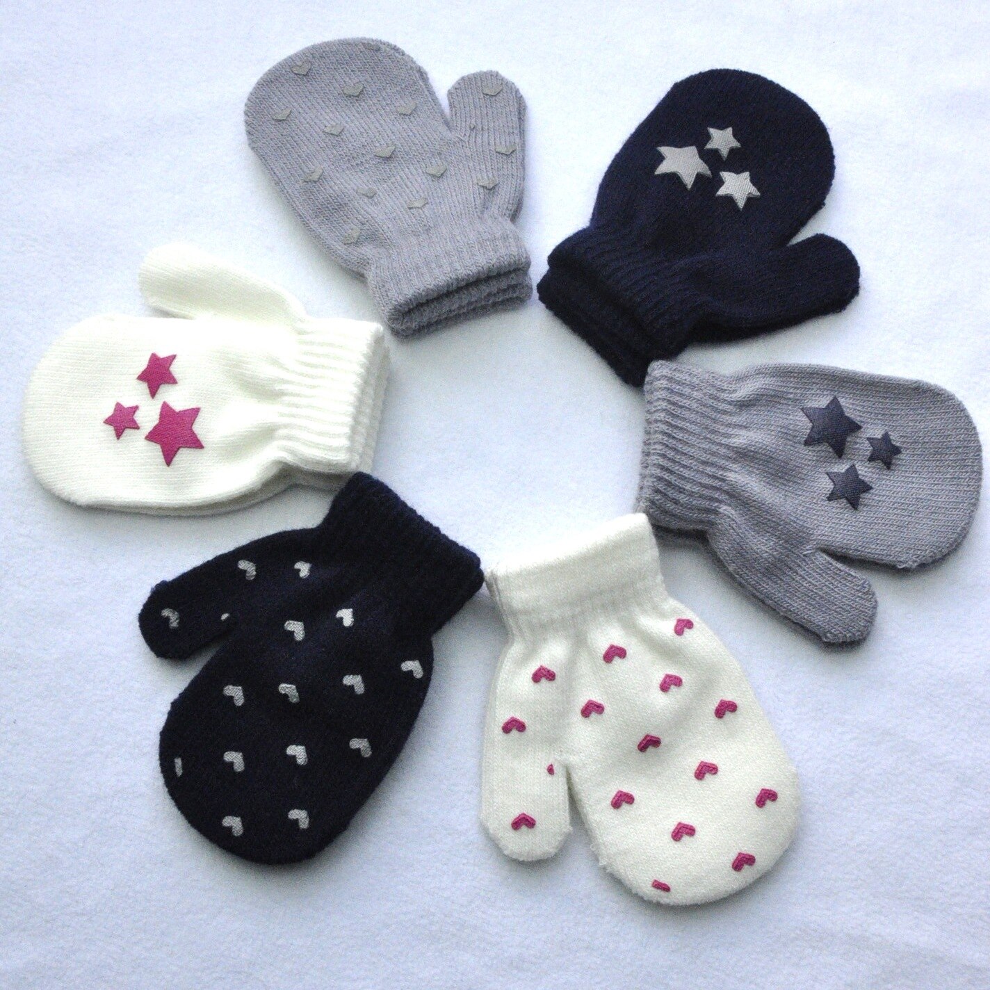 Winter Handschuhe Nette Baby-stricken warm elastisch Weiche Handschuhe Art Jungen Mädchen freundlicher Fäustlinge