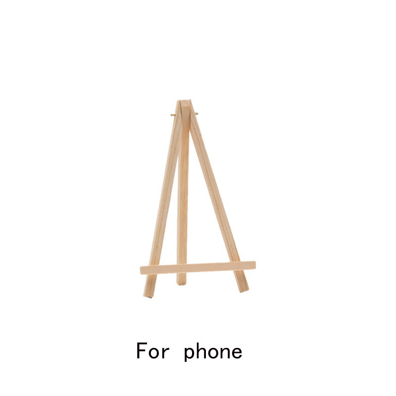 Solid Wooden Foldable Desktop Ipad Phone Holder School Office Desk Decoration Artifact Folding Easel Tablet Stand Book Holder: For phone