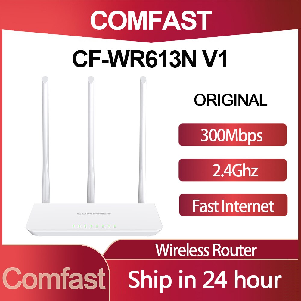 COMFAST CF-WR613N V1Wireless Router 300Mbps Fast Internet Desktop Wall-mounted WiFi Large Apartment Home Use