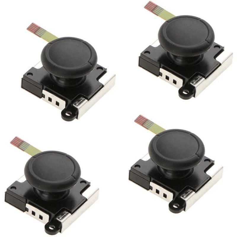 4 Stuks 3D Vervanging Links & Rechts Joystick Analoge Rocker Stok Met Cap Voor Nintendo Vreugde-Con Schakelaar Controller: Default Title