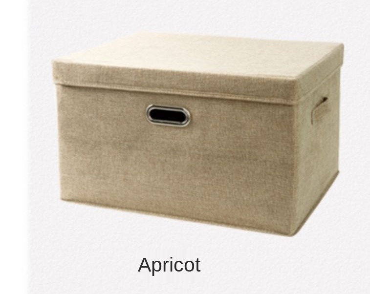 Large cotton linen Fabric folding storage box Kids... – Grandado