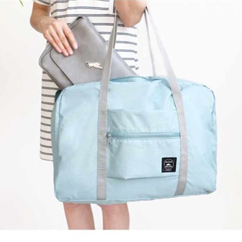 RUPUTIN vrouwen Reistassen Kleding Bagage Organizer Collatie Pouch Gevallen Accessoires Levert Waterdichte Zakken Vouwen: Sky blue