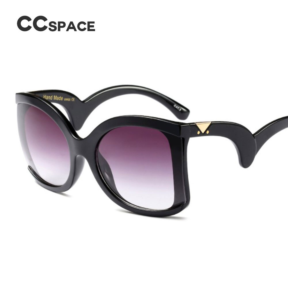 CCSPACE 6 couleurs 42g lunettes de soleil yeux de chat femmes lunettes de pliage jambes lunettes créateur femme dégradé nuances 45309