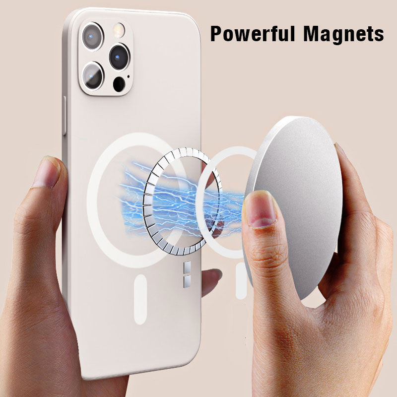 2pcs/lot Magnet Circle Sticker for MagSafe Magnetic Mobile Phone Magnetic Rings for iPhone 13 12 mini Pro Max Wireless Charging