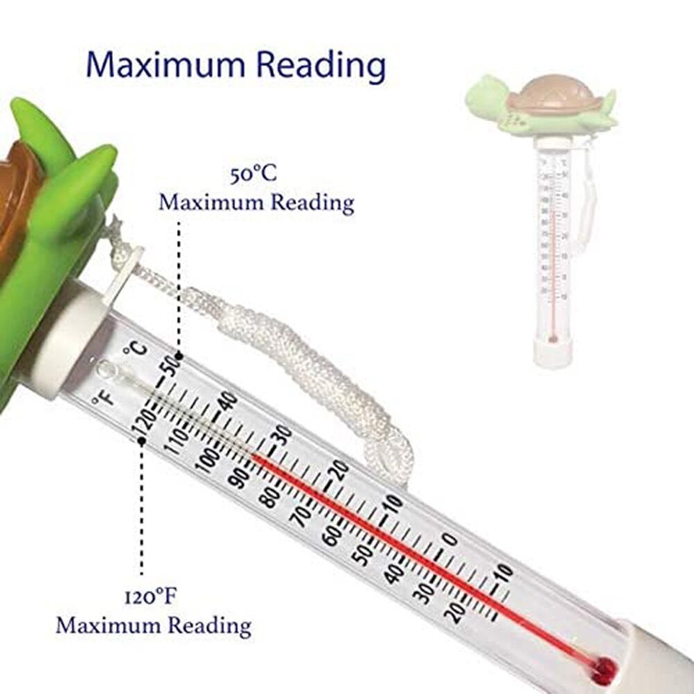 Swimmingpool termometer sødt dyr vand spa temperatur måle måler skildpadde pool tilbehør pool termometer til badekar