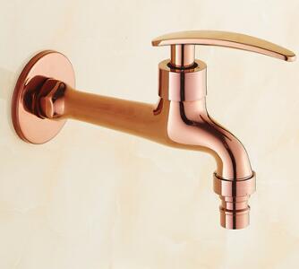 Robinet de salle de bain en laiton | Ensemble de Bibcock sculptés Dragon Rose or lave-linge robinet de salle de bains extérieur mélangeur de salle de bains: Gris clair