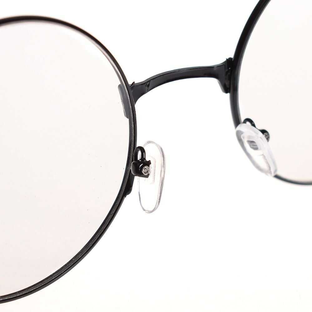 Unisex Ronde Retro Ronde Metalen Frame Clear Lens Glas Vintage Geek