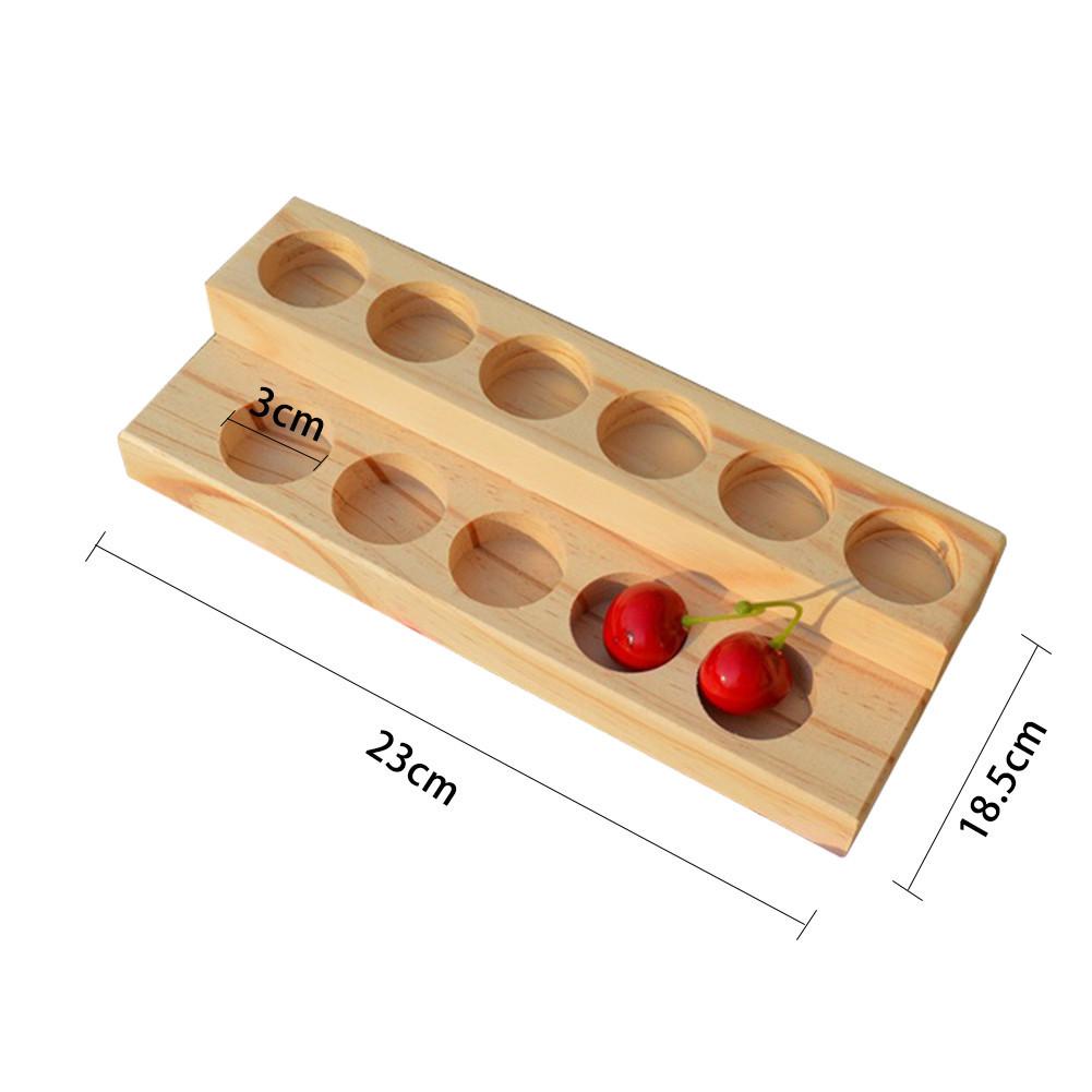 Natuurlijke houten aromatherapie parfum etherische olie display opbergrek houder voor 5-15ml flessen: 11 gaten