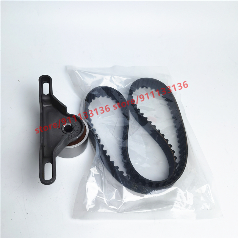 2pcs/set Timing Kit For Chery A515 E5 E3 Bonus 3 Fulwin 2 Arrizo 3 X1 indiS Beat 1.5L Timing Belt&amp;Timing Tensioner 477 Engine