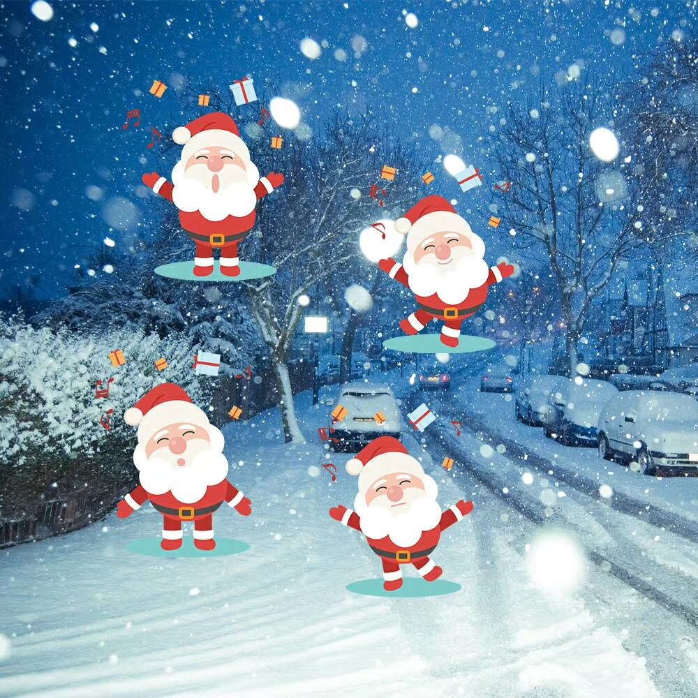 Rotating Projection Led Lights 8PCS Pattern Lens Festive Atmosphere Decoration