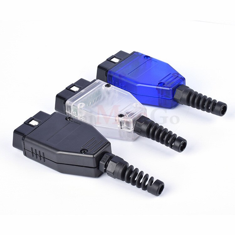 Automotive OBD2 16pin Connector Male OBD housing with plug + case + SR + screw OBDII
