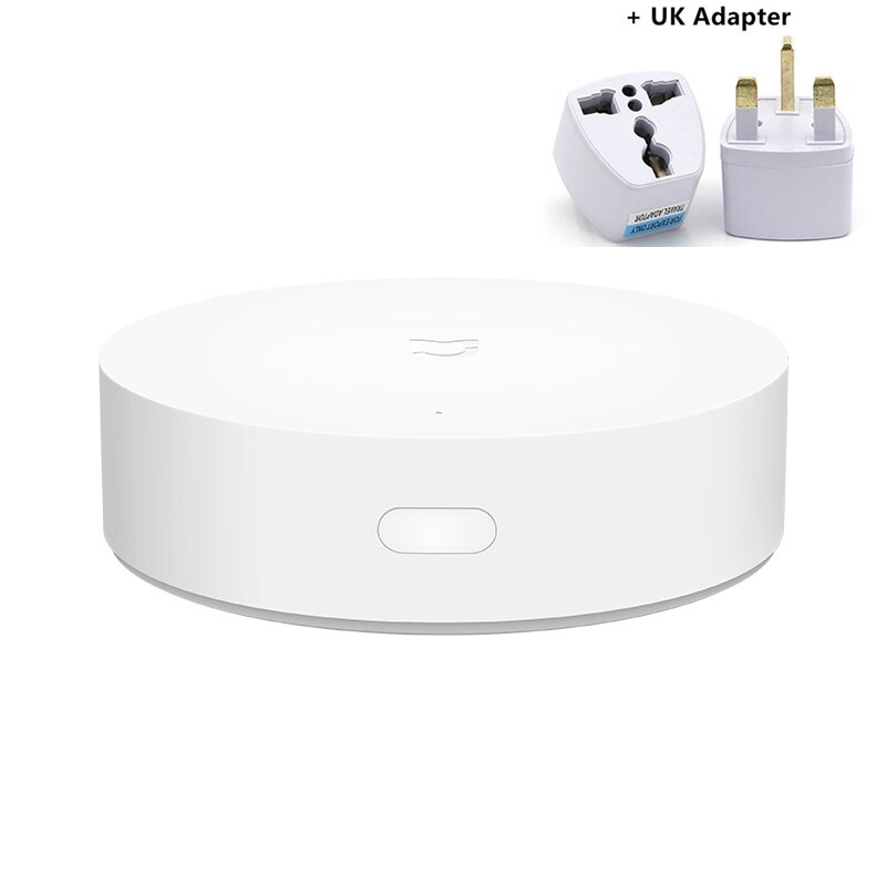 Mijia Multimode Smart Gateway ZigBee WIFI Bluetooth Mesh Hub Voice Remote Control For Xiaomi Smart Home Mihome APP/Apple Homekit: Add UK Adapter