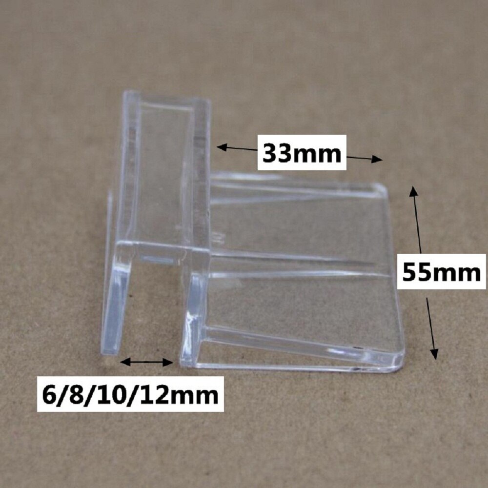 6/8/10/12mm acrílico aquário tanque de peixes vidro fixo capa clipe braçadeira suporte titular prateleira lâmpada filtro barril rack suporte