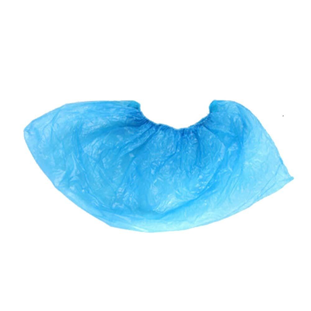 Couvre-chaussures 200 pièces couvre-chaussures jetables couvre-chaussures imperméables couvre-chaussures anti-poussière couvre-chaussures bleu en plastique couvre-chaussures cheville