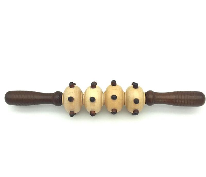 HANRIVER holz Meridian stange körper Massagegerät bauch zurück Nacken taille bein Massage Stock holz Rolle Massage Hammer&quot;: 4 Runden
