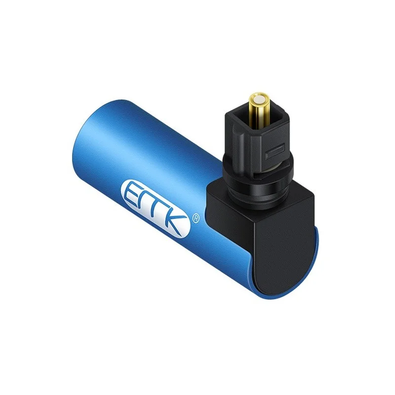 Full EMK Right Angle Digital Optical Audio Cable SPDIF Toslink 90 Degree Optical Adapter for Speaker Soundbox TV