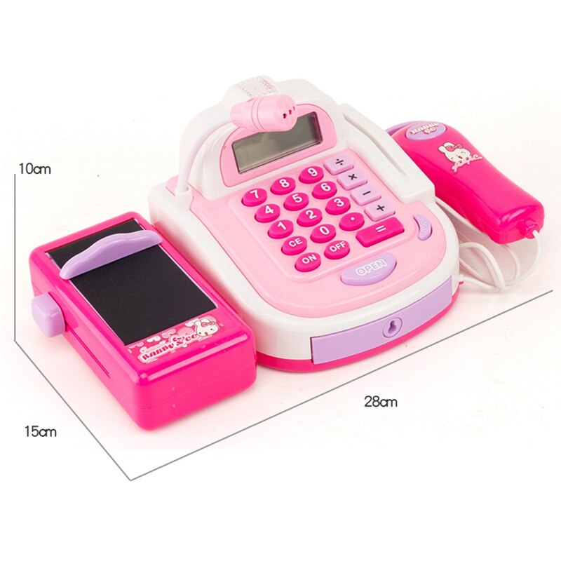 mini Simulato Supermercato guardare Contatore Gioco di Ruolo Cassiere Registratore di cassa impostato Bambini Giochi Di Imitazione Primi Giocattoli Educativi