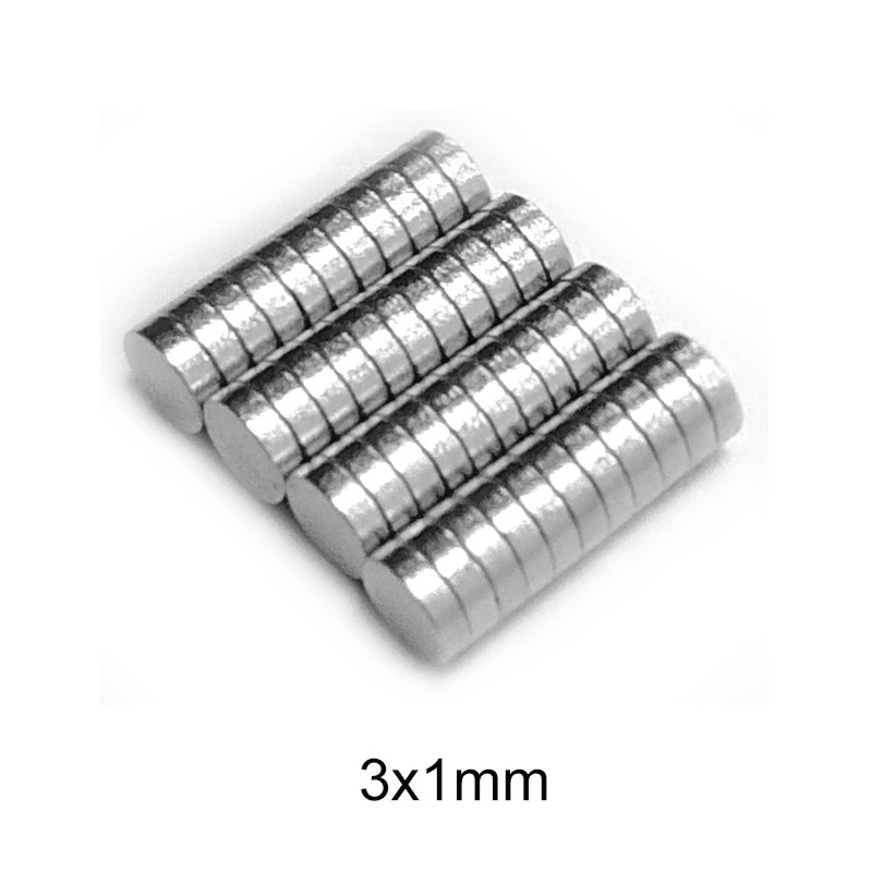 100/200/500/1000/2000/5000PCS 3 x 1mm Powerful Super Strong Rare Earth Neodymium Disc Magnets 3x1 mm n35 Small Round Magnet 3*1