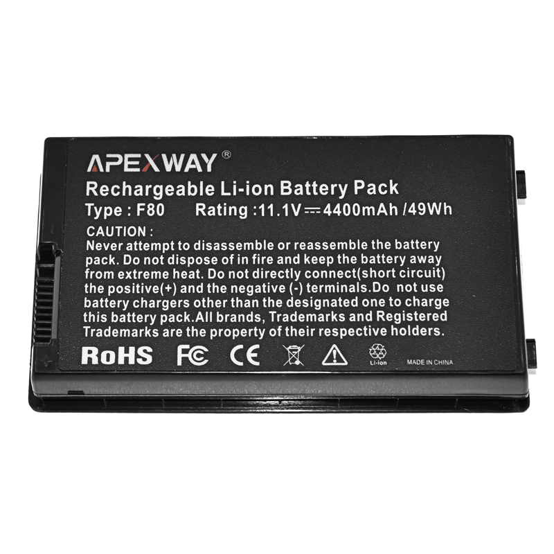 Apexway A32-F80 Batterie für Asus F80 F80Cr F80s F81 F81E F81Se F83 F83E F83S F83T F83V K41 K41E K41S X61 x61G X61GX X61Q X61S