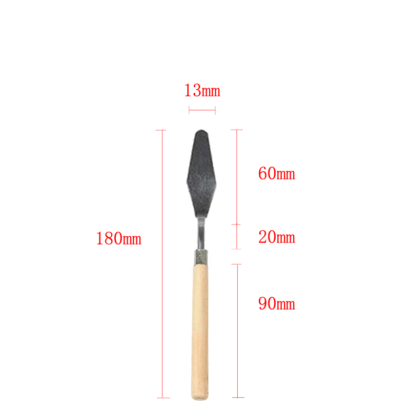 Palette Oil Mix Scrape Scraper Knife Texture Painter Paint Tool Artist Art Draw Spatula Drawer watercolor Student Pigment: B